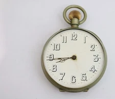 Antique Large Goliath Omega Pocket Watch 75mm diameter 8 Day WORKING