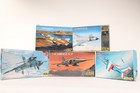 HELLER, un lot de 5 maquettes d'avions neuves à monter 1:48 ; lot N°33