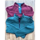 Men's Brooks Brother Diamond-Quilted Half-Zip in Cotton Blend Bundle size M