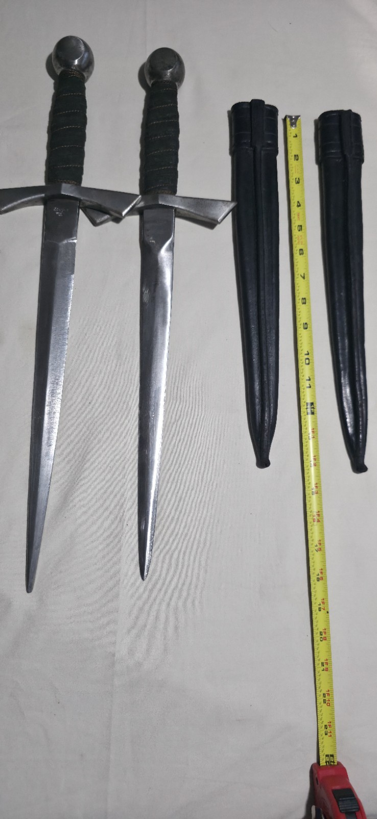 Vintage Starfire 20” Dagger w/ Leather Sheath. Made In USA. 1lbs.14.1oz