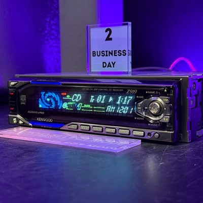 KENWOOD Z919 1DIN Car Audio CD Player JDM Spectrum Analyzer Tested