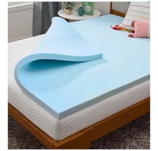 Linenspa 2 Inch Memory Foam Mattress Topper, Gel Infused KING