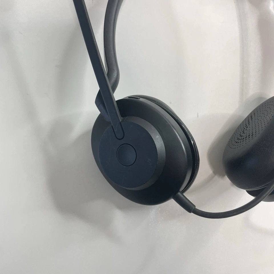 Jabra Evolve2 50 Stereo USB Wired On-Ear Headset MS Teams Black TESTED WORKING - image 2 of 4