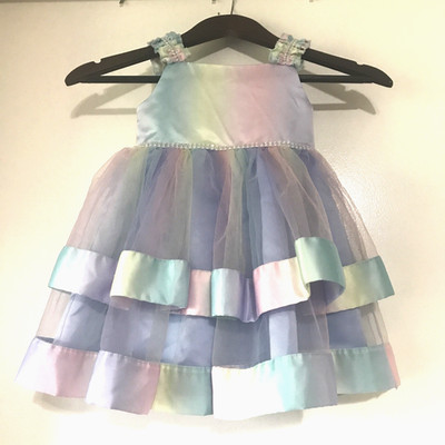 Girls toddler 2T Blueberi boulevard  flower girl wedding easter bling retail $51