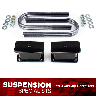 4'' Rear Lift Kit For 1999-2010 Ford F250 F350 Super Duty 4X4 Blocks w/ U-bolts