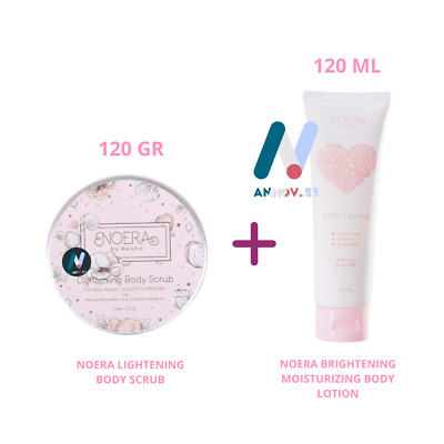 NOERA Body Lotion SPF30 UV + Body Scrub Anti-Aging Dark Spots Nourish Soft Moist