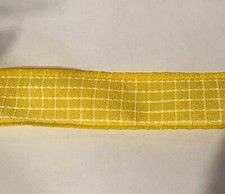 1 1/2  x 30 Ft wired ribbon. Yellow And White. Spring Easter Baby Ribbon