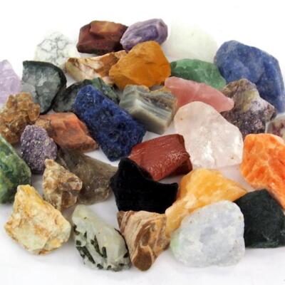 2 kg Edelstein - Mix roh aus Brasilien Ø 30 - 50 mm  Wassersteine Heilsteine