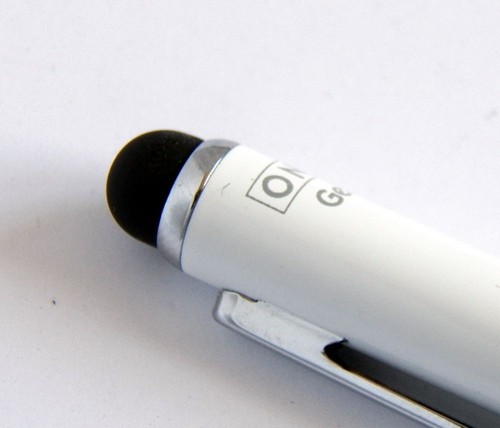Online® 3 in 1 Multi Touch Pen weiß rot/blau schreibend mit echtem Lederetui - Bild 2 von 6