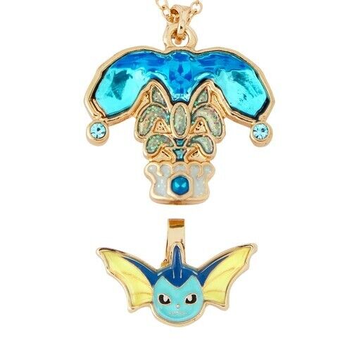 Collana Accessorio Pokemon Centro Pokémon Acqua Terastal Vaporeon - Foto 3 di 10