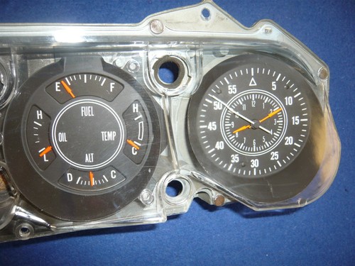 1970-1971 Cuda Barracuda Challenger E Body OEM Rallye Gauge Cluster & Bezel NICE - Picture 5 of 16