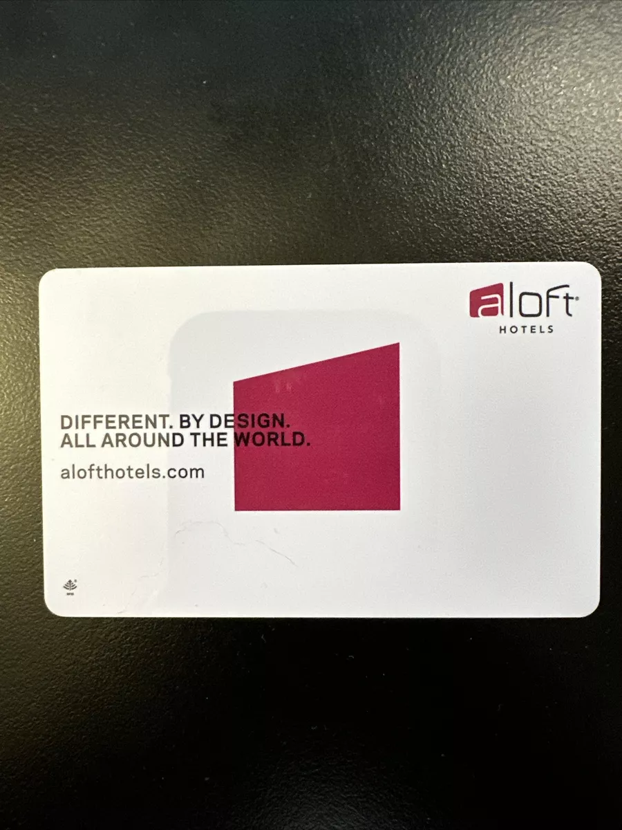 ALOFT Hotels Marriott Brand RFID Hotel Key Card Pack Your