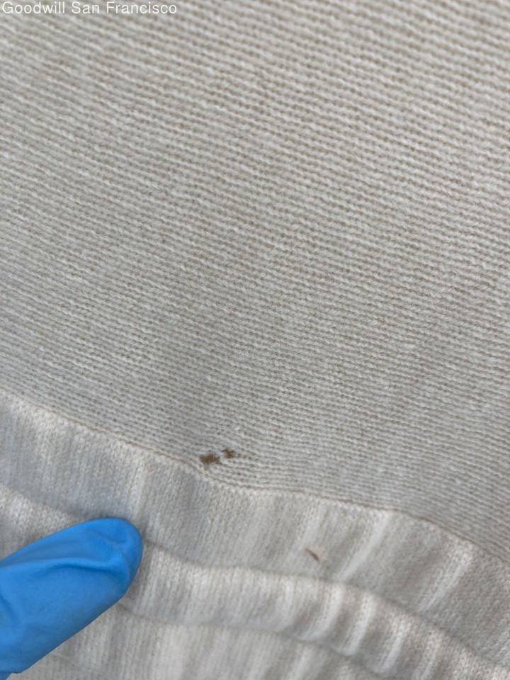 Intermix Ivory Wool Blend Round Neck 3/4 Sleeve Tapered Leg Womens