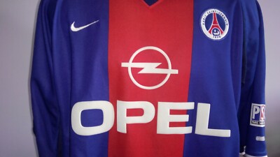 Paris Saint-Germain PSG Home Soccer Shirt 2000-2001 Nike Red