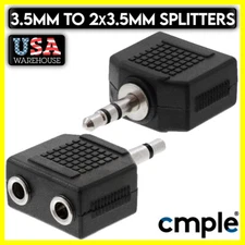 3.5mm Stereo Audio Adapter 3.5mm to 2 x 3.5mm Splitter Dual Headphone Connector