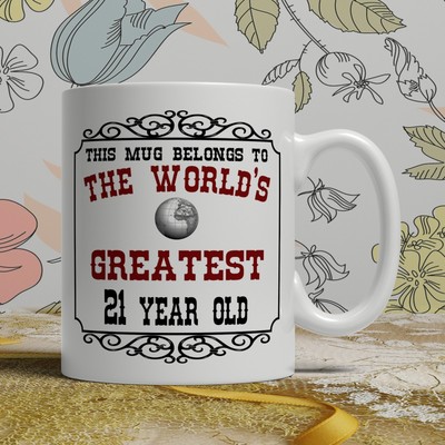 Other Gift Party Supplies 21st Birthday Gift Present Idea For Men Women Ladies Dad Mum Happy 21 Mug Home Garden