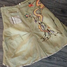 We R Just Angels Oriental Japan Rare embroidered Snake skirt 28