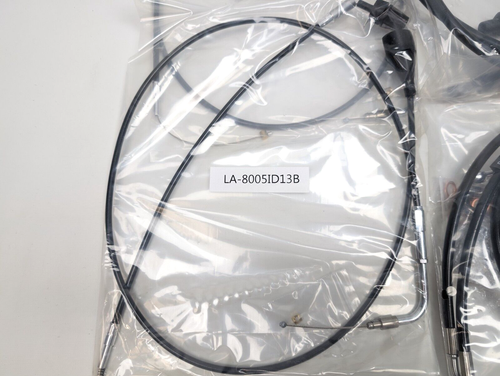 LA Choppers LA-8005KT2B-13B Complete 12-14" Handlebar Cable and Brake Line Kit - Picture 3 of 7