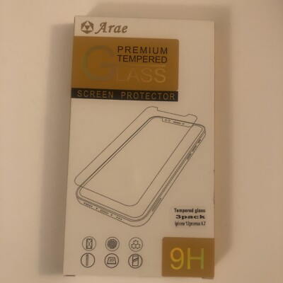 Arae Premium Tempered Glass Screen Protector 3 Pack For iPhone Pro max 6,7