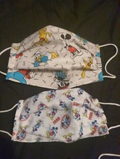 Mickey Mouse Face Masks Adult Size Washable Reusable Handmade Disney