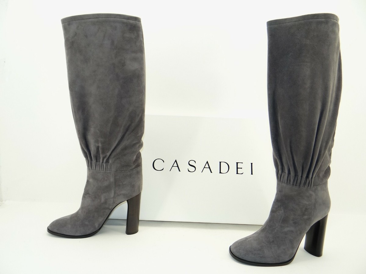 Casadei Graue Stiefel Overknee Overknee Stiefeln Overknee Stiefel