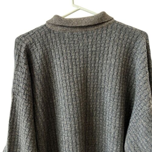 CLAN DOUGLAS SWEATER MEN XXL CASHMERE WOOL VTG SCOTLAND HENLEY CLASSIC PREPPY - Picture 4 of 12