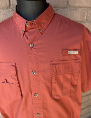 Red Head Vented Shirt Short Sleeve Rust Size 2XL