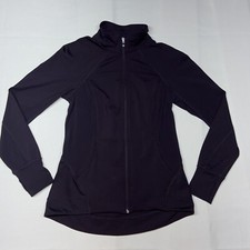 Tangerine Jacket Women  s S knit zip-up Long Sleeve sport Purple