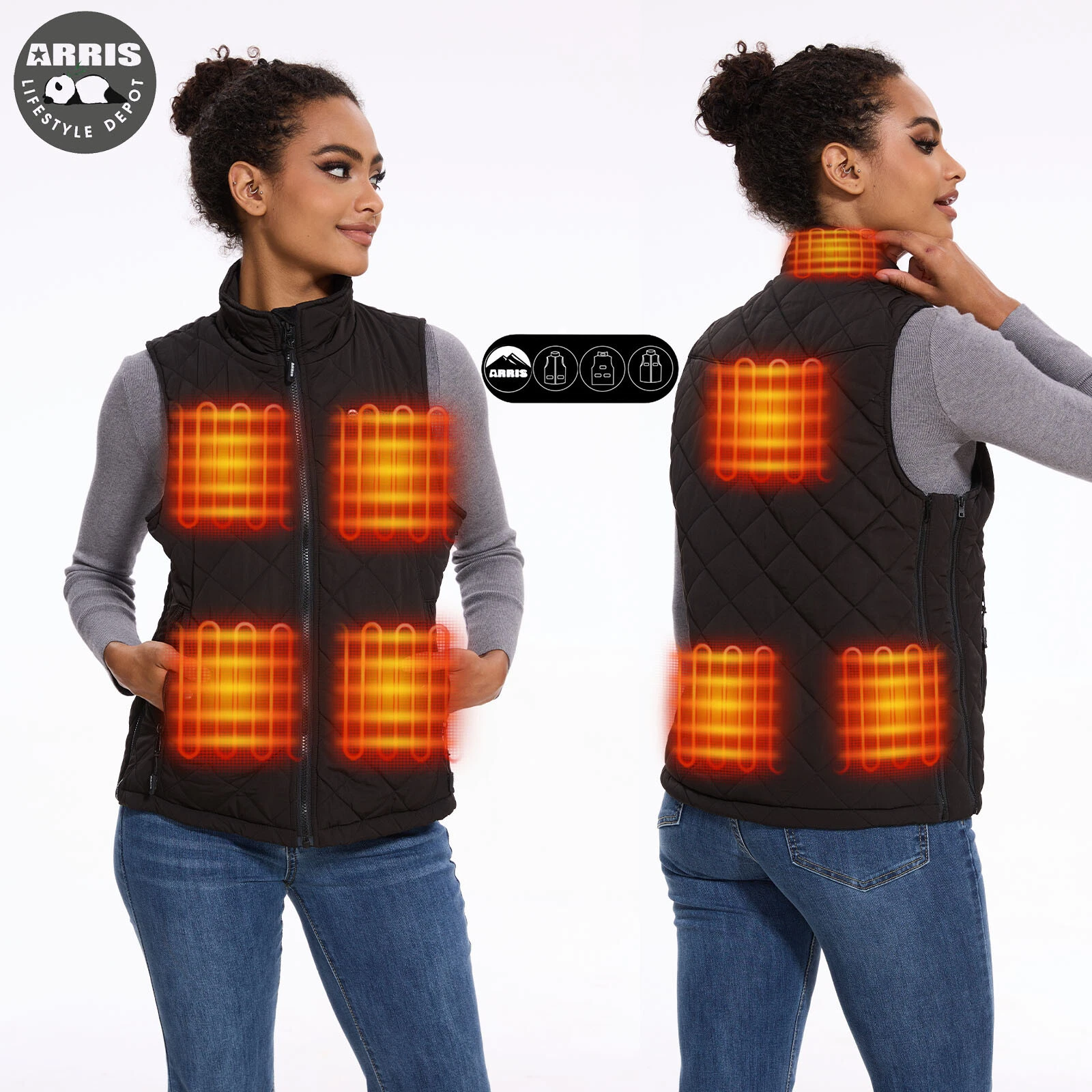 ARRIS Women's Heated Vest with 2025 Upgraded Battery Pack Size Adjustable
Opens in a new window or t