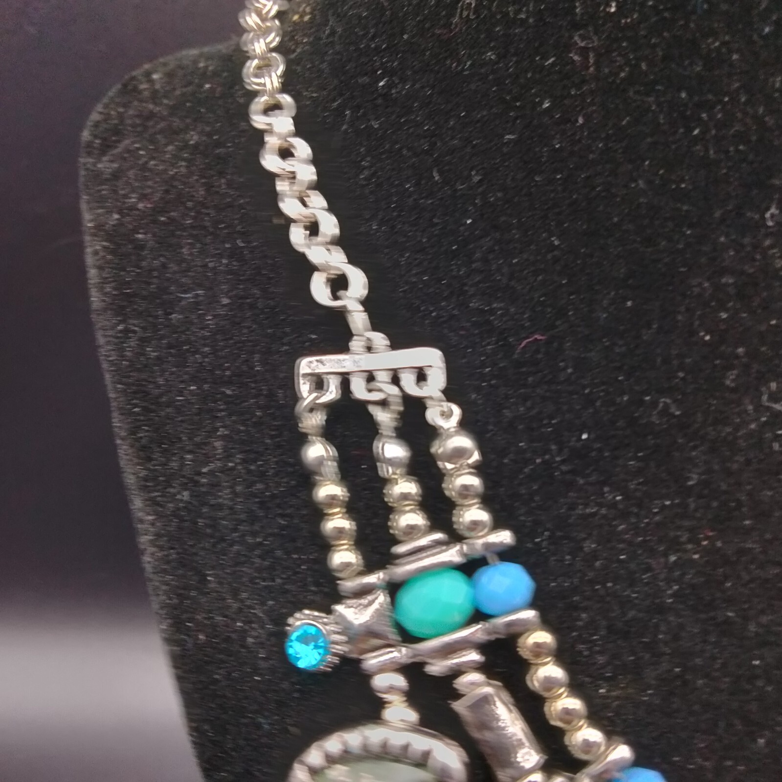 Ruby Rd Chunky Funky Rhinestone Statement Necklac… - image 5