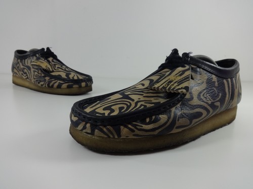 blue and cream wallabees