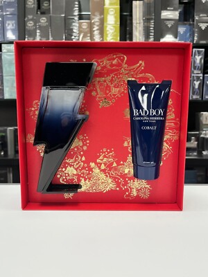 Carolina Herrera Bad Boy Cobalt 2 Piece Set Eau de Parfum for Men