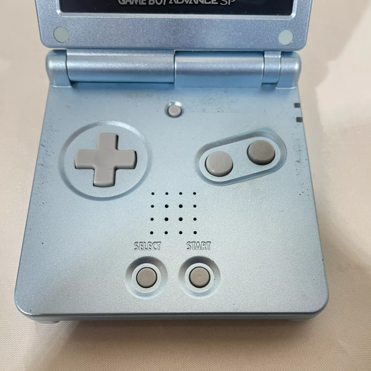 Nintendo Gameboy Advance SP Pearl Blue GBA SP AGS-001 with Charger 