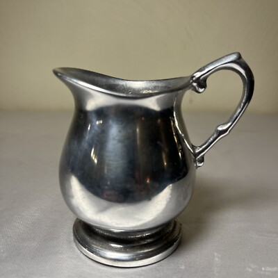 Vintage Pewter Pitcher Wilton Armetale Plough Tavern Creamer 3.5  USA