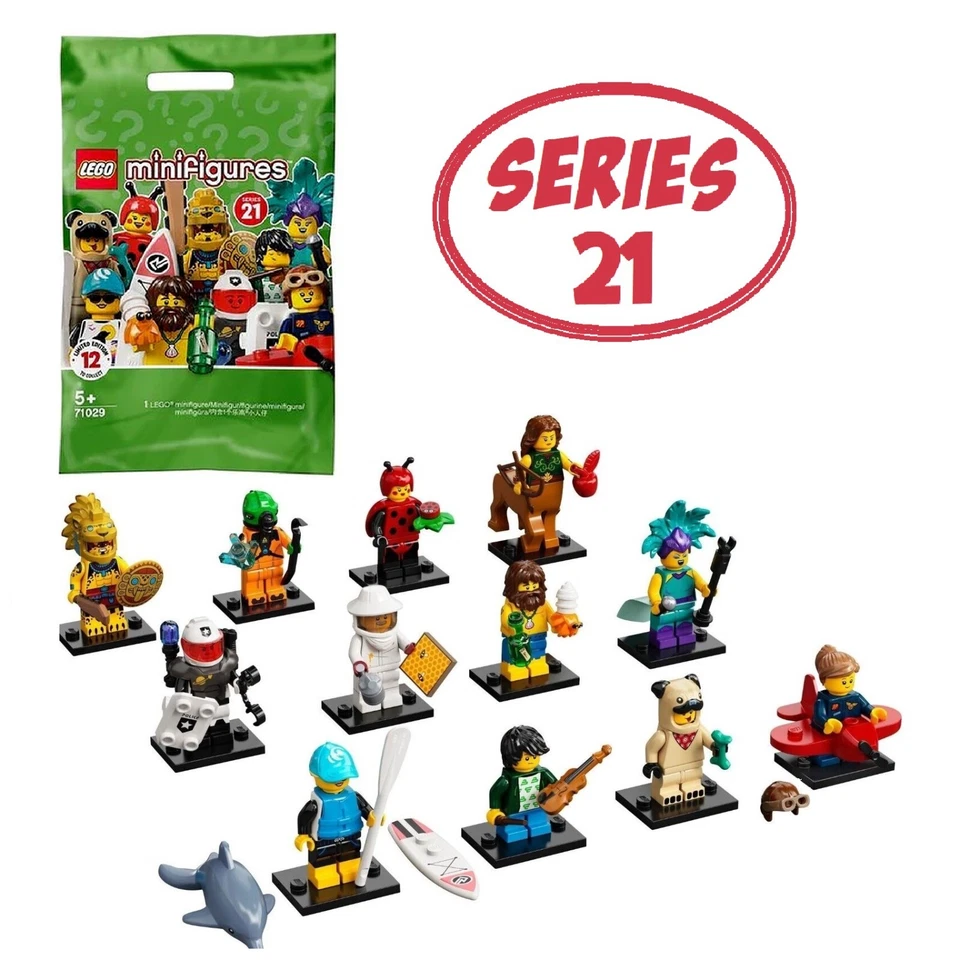 LEGO SERIE 21 Minifiguras Coleccionables 71029 - Juego Completo de 12 (SELLADO)