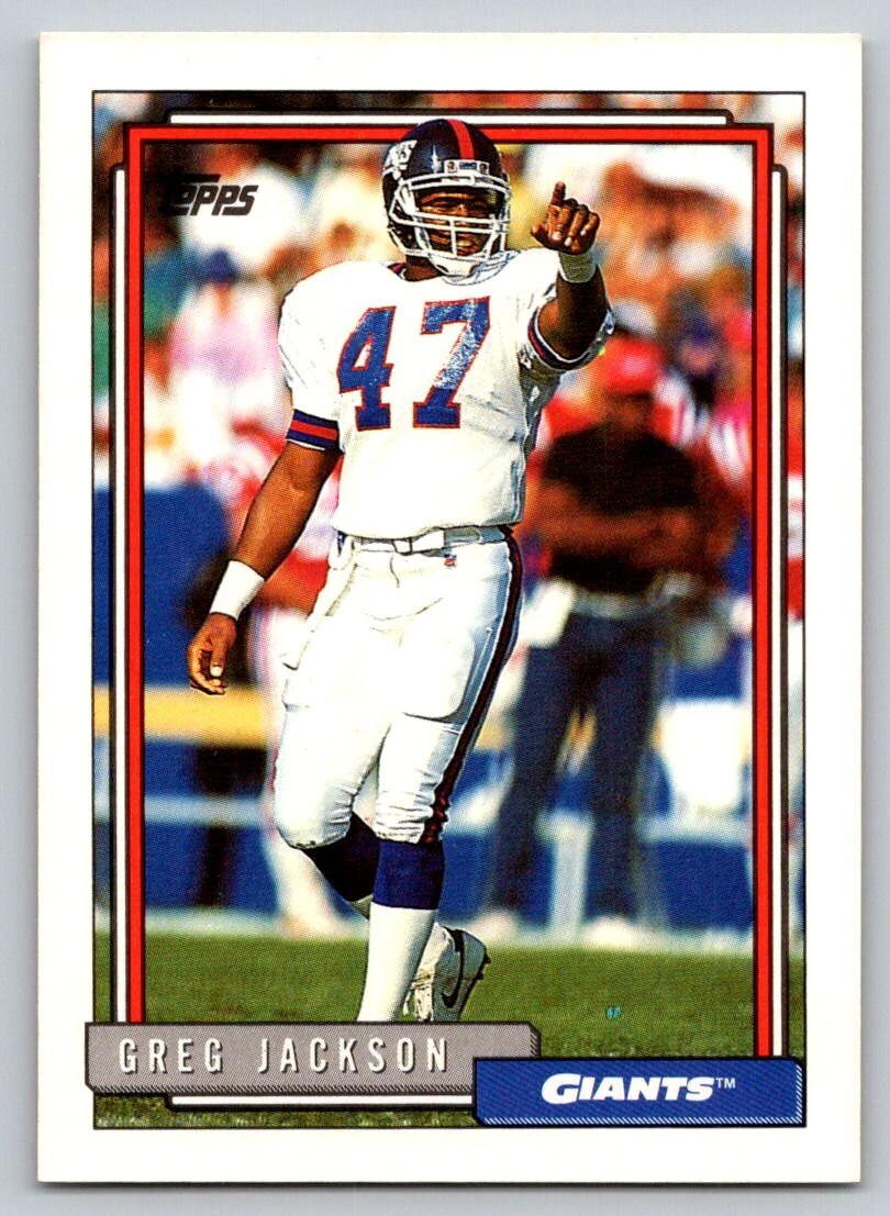 1992 Topps - #291 Greg Jackson