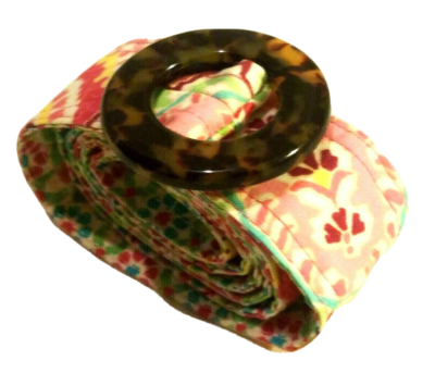 Vera Bradley Capri Melon fabric reversible belt preppy feminine collector EUC Vera Bradley Reversible Belt Capri Melon Retired NWT  main image 2