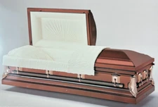 Batesville Casket Salesman Photo Mandarin Bronze Rosetan  Print Ad Oddity