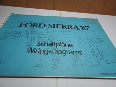 Original Schaltpläne Ford Sierra 1987