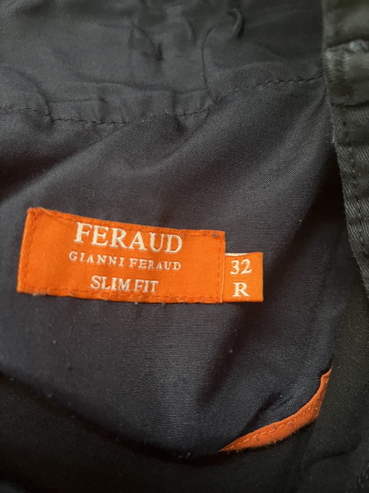 Gianni Feraud Men's Smart Cotton Navy Slim Fit Pants Trousers 32R eBay