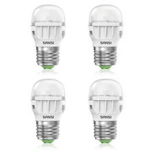 4X4W=45W A11 E26 SANSI LED Light Bulbs Refrigerator 5000K 450ln Fridge Bulbs COC