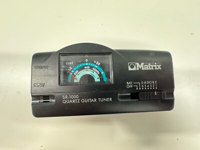Matrix SR-1000 Quartz Guitar Tuner Built In Mic 1/4'' Input and Output EUC 9 vol