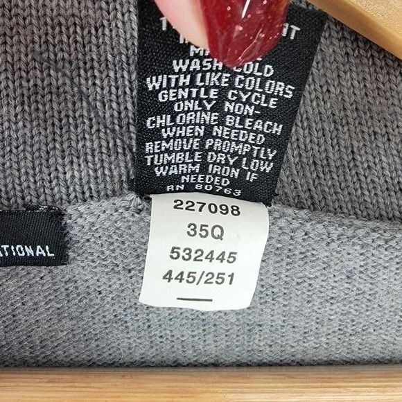 UNDERCOVER Abito Maglione Moda International Vintage Victoria Secret Catalogo Grigio Piccolo Nuovo senza etichette