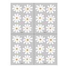 Süße weiße Gänseblümchen -Wandtattoos Blumen Wandkleber Gänseblümchen Blu