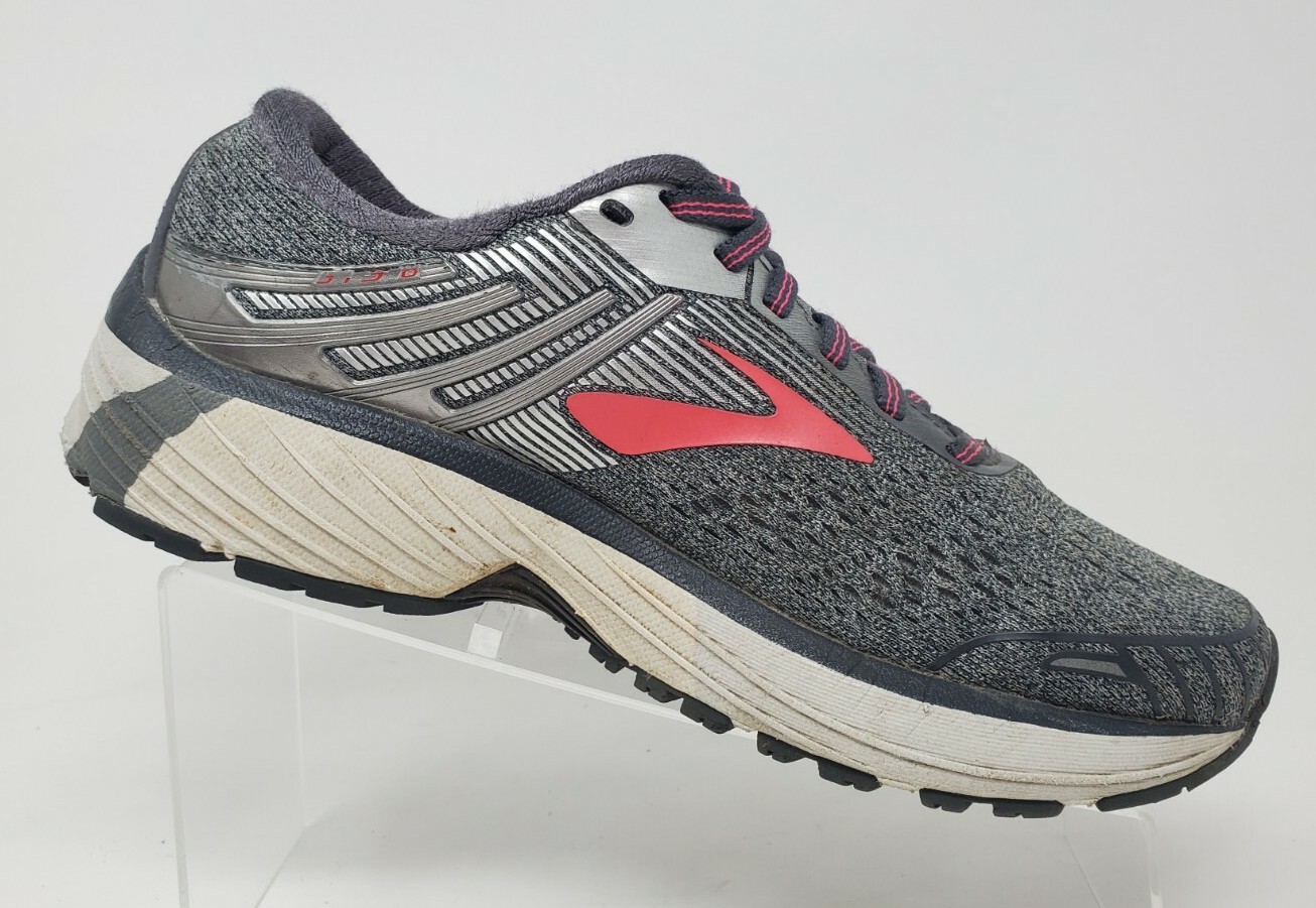 Brooks Adrenaline GTS 18 Womens Running Shoes Size 6 Gray Pink thumbnail 3