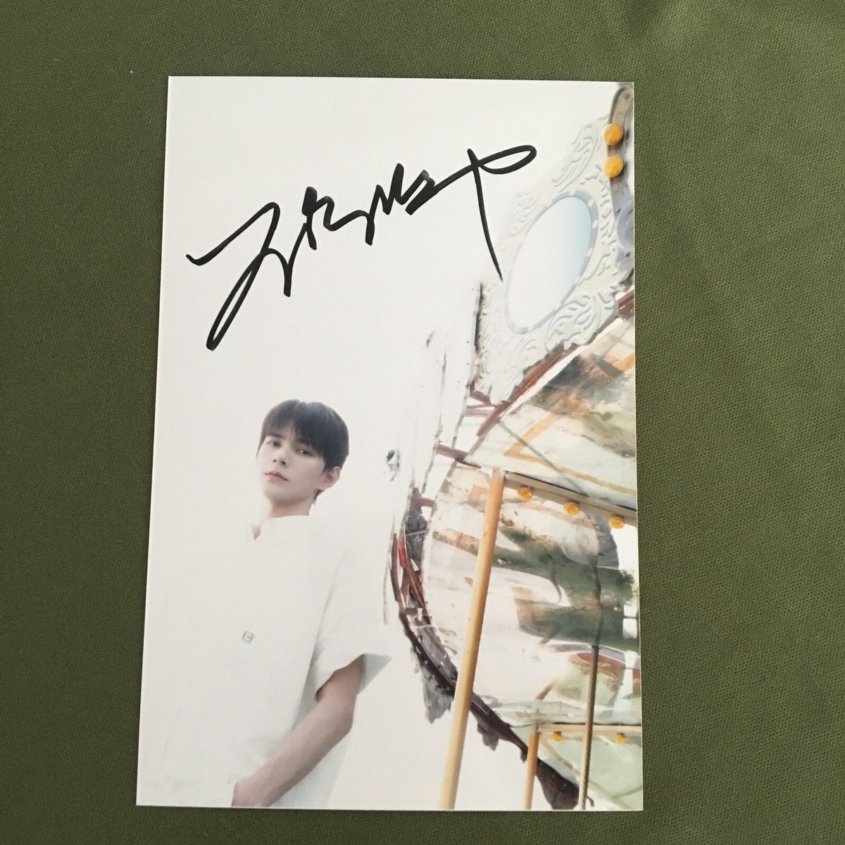 HE CHANG XI Autographed Signed Photo Autographs Chinese