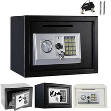 SOLID STEEL SAFE SECURITY HOME OFFICE HOTEL BANK MONEY CASH VALUABLES BOX