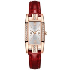 Square Women Watch Leather Strap Wristwatch Fashion Quartz watch  Ladies
