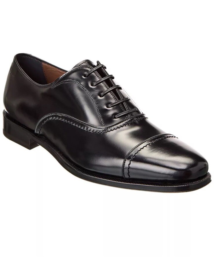 New Salvatore Ferragamo Seul Lavorazione Men Lace Up Black  display picture 1