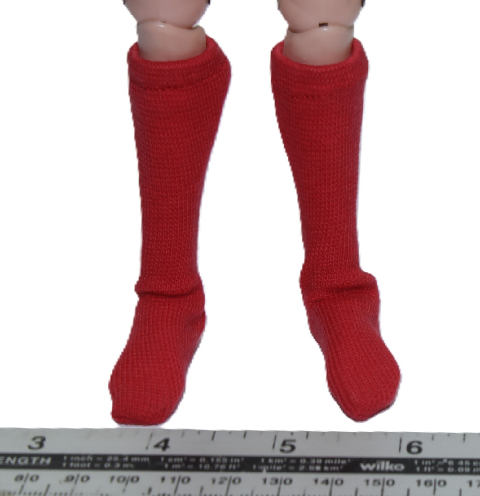 SAOLA Calze vintage Action Man Repro scala 1 6 ROSSE (SOLO CALZE)